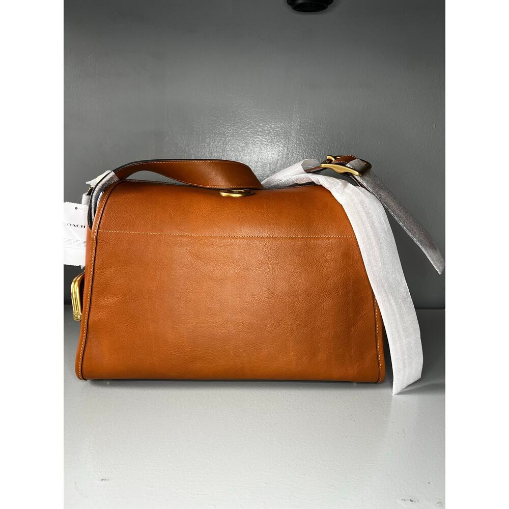 Coach Turnlock Haversack Bag - Amber Brown - Picture 2 of 15